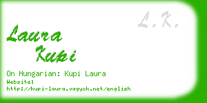 laura kupi business card